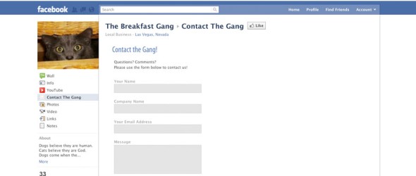 Breakfast Gang Contact Form