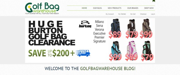 GolfBagWarehouse Blog HomePage