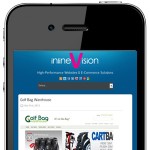 inlineVision Website Smartphone Version on a Smartphone