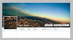 Cover photo template for personal profiles on Facebook - Seamless