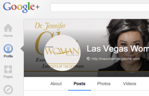 Google Plus Screen Shot new design with circular profile image