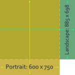 optimum portrait and landscape sizes overlaid