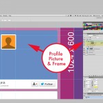 twitter background template profile photo layer group