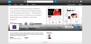 LinkedIn Showcase Page example banner - Before