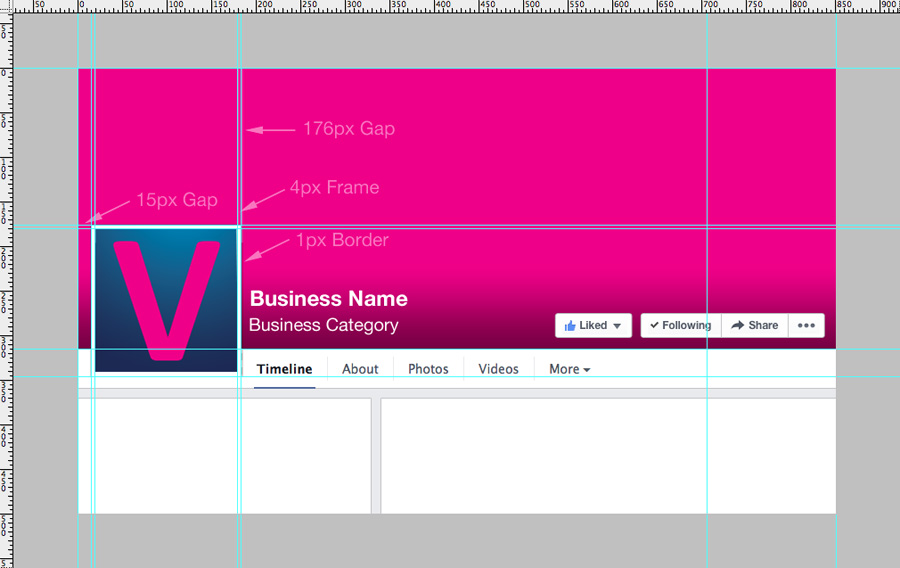 facebook page layout psd