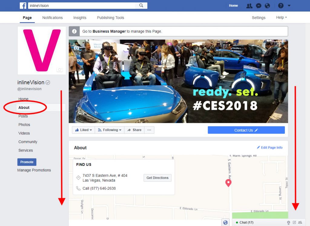 facebook Page About Tab
