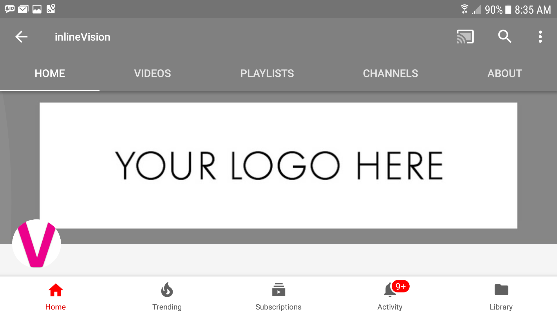 Youtube Channel Art Template Image Size 2560 X 1440 Photoshop