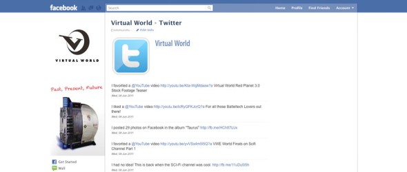 Free Twitter App for Virtual World
