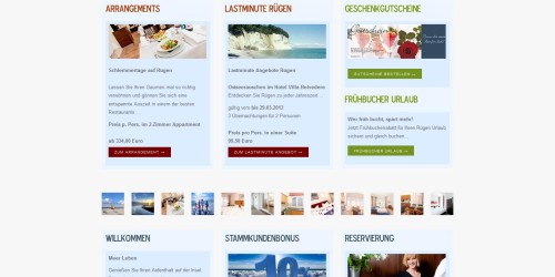 Rösing Touristik GmbH: Urlaub im Ostseebad Binz auf Rügen Hotel Villa Belvedere Appartementhaus Salve