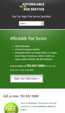 Affordable Tree Service - Your Tree Service Experts in the Las Vegas Valley -iphone