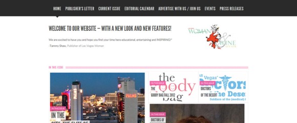Las Vegas Woman Magazine Responsive Design