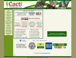 Cacti Landscapes Homepage Before