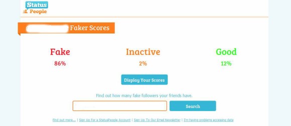 Status People Fake Follower Check