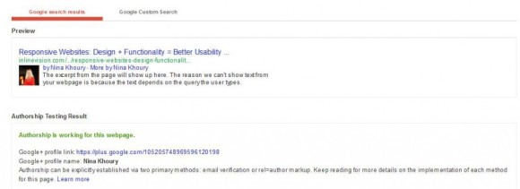 Google Authorship