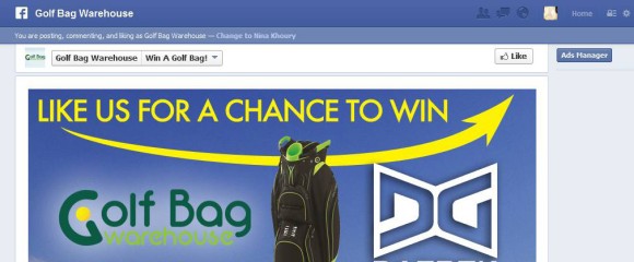 Golf Bag Warehouse: Facebook Contest / Fangate