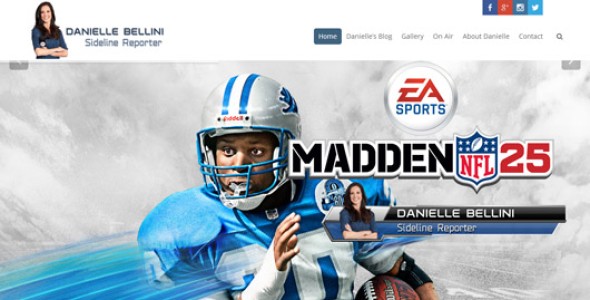 Danielle Bellini, Sideline Reporter for EA Sports' Madden NFL 25