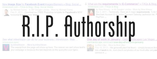 RIP Google Authorship