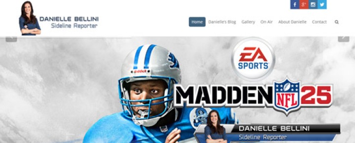 Danielle Bellini, Sideline Reporter for EA Sports’ Madden NFL 25
