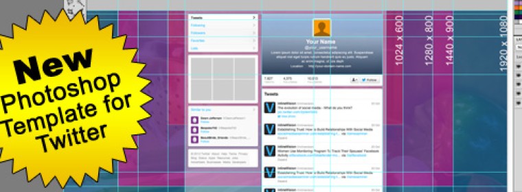 Seamless Twitter Background and Header Template – FREE
