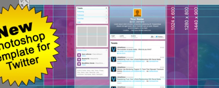 Seamless Twitter Background and Header Template – FREE