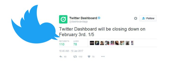 Twitter Dashboard, Twitter’s business app, is shutting down