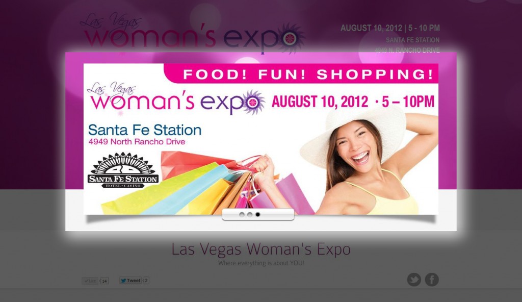 Landing Page Las Vegas Woman's Expo » Clients, Landing Pages