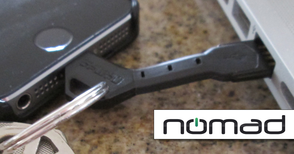 nomad charge key - lightning to usb cable