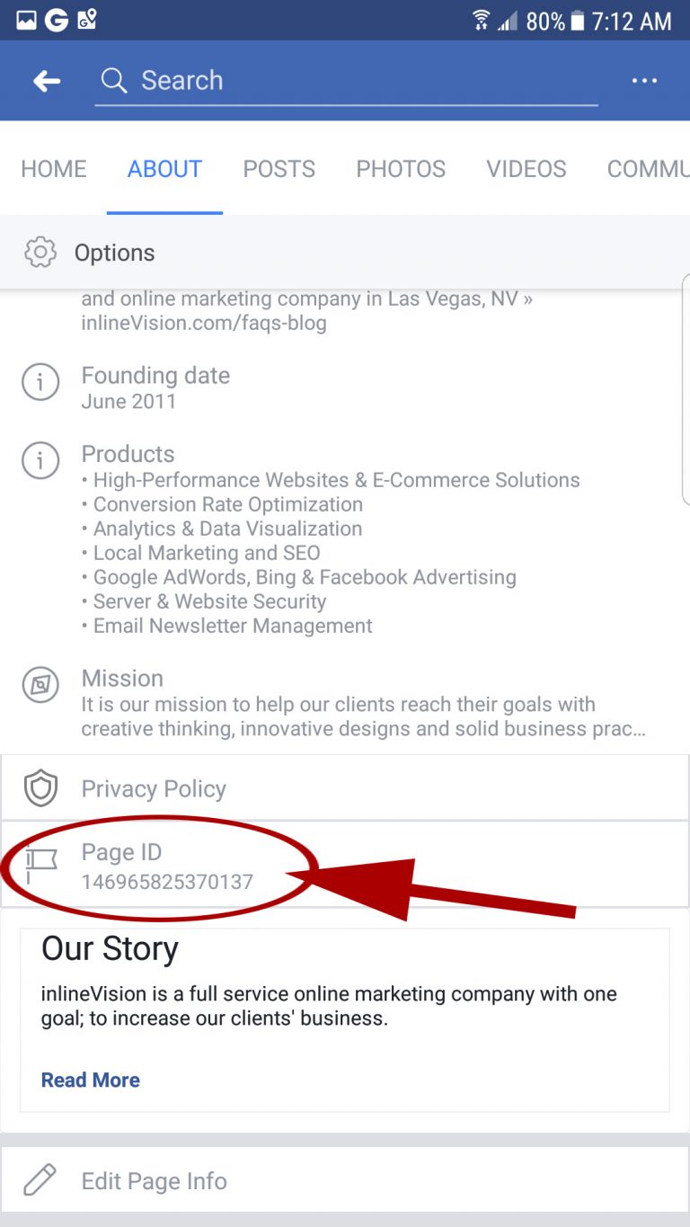 How To Find Your Facebook Page ID January 2018 Blog Social Media